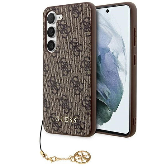 Guess 4G Charms Collection case for Samsung Galaxy A35 - brown_0