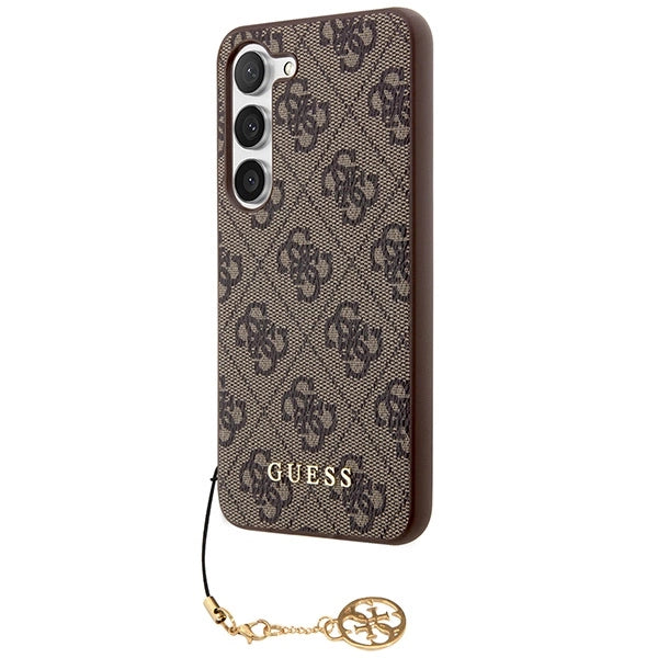 Guess 4G Charms Collection case for Samsung Galaxy A35 - brown_1