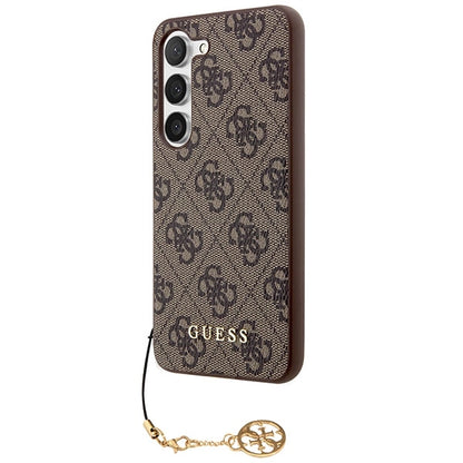 Guess 4G Charms Collection case for Samsung Galaxy A35 - brown_1