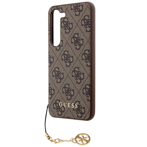 Guess 4G Charms Collection case for Samsung Galaxy A35 - brown_5
