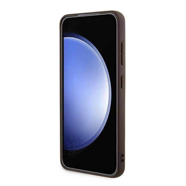 Guess 4G Metal Gold Logo case for Samsung Galaxy A35 - brown_4