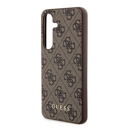 Guess 4G Metal Gold Logo case for Samsung Galaxy A35 - brown_5