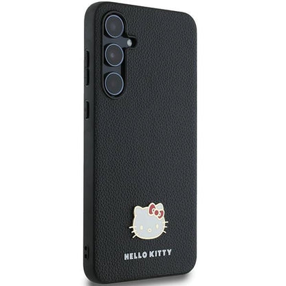 Hello Kitty Metal Logo Kitty Head case for Samsung Galaxy A55 - black_3