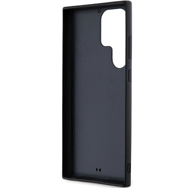 Karl Lagerfeld 3D Rubber Glitter Logo case for Samsung Galaxy S24 Ultra - black_5