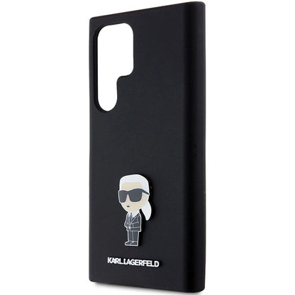 Karl Lagerfeld Silicone Ikonik Metal Pin case for Samsung Galaxy S24 Ultra - black_5