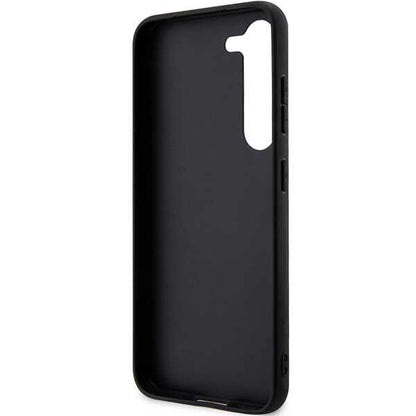 Karl Lagerfeld Saffiano Mono Metal Logo case for Samsung Galaxy S24+ - black_6