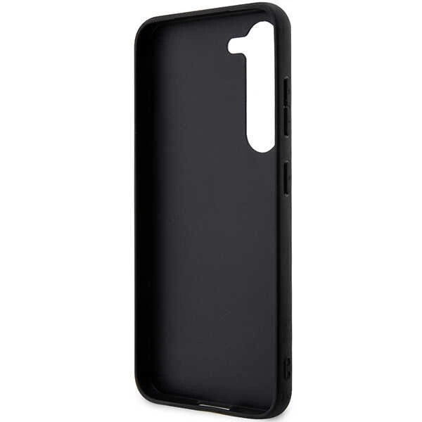 Karl Lagerfeld Saffiano Mono Metal Logo case for Samsung Galaxy S24 - black_6