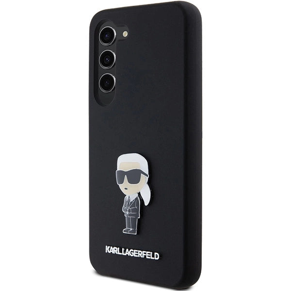 Karl Lagerfeld Silicone Ikonik Metal Pin case for Samsung Galaxy S24 - black_1