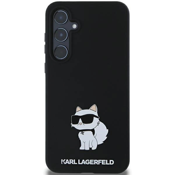 Karl Lagerfeld Silicone Choupette case for Samsung Galaxy A35 - black_2