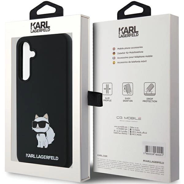 Karl Lagerfeld Silicone Choupette case for Samsung Galaxy A35 - black_7
