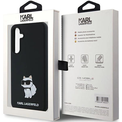 Karl Lagerfeld Silicone Choupette case for Samsung Galaxy A35 - black_7