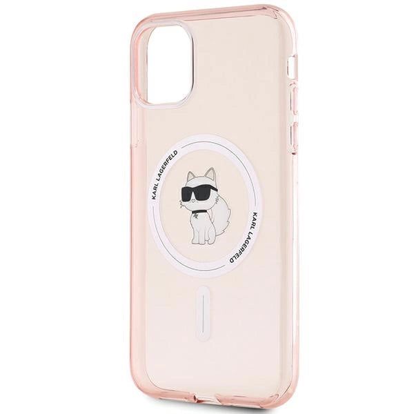 Karl Lagerfeld IML Choupette MagSafe case for iPhone 11 / Xr - pink_5