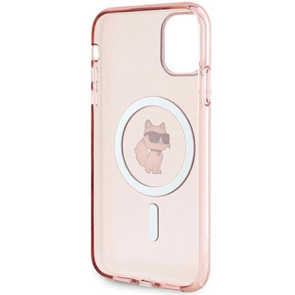 Karl Lagerfeld IML Choupette MagSafe case for iPhone 11 / Xr - pink_6