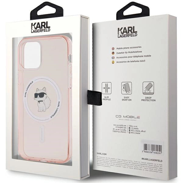 Karl Lagerfeld IML Choupette MagSafe case for iPhone 12/12 Pro - pink_6