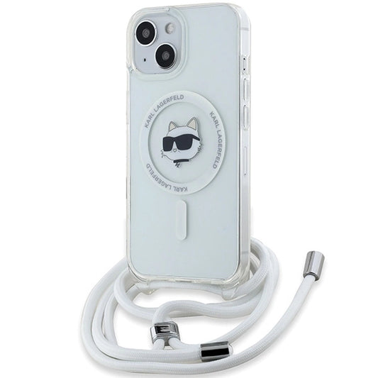 Karl Lagerfeld IML Choupette Head &amp; Cord MagSafe case for iPhone 13 / 14 / 15 - transparent_0