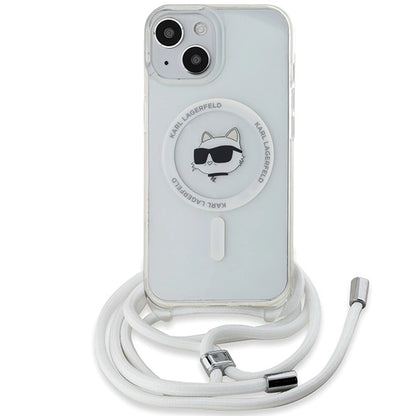 Karl Lagerfeld IML Choupette Head &amp; Cord MagSafe case for iPhone 13 / 14 / 15 - transparent_1