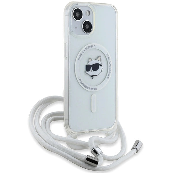 Karl Lagerfeld IML Choupette Head &amp; Cord MagSafe case for iPhone 13 / 14 / 15 - transparent_2