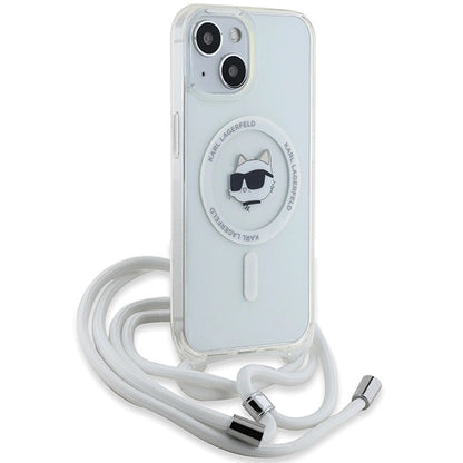 Karl Lagerfeld IML Choupette Head &amp; Cord MagSafe case for iPhone 13 / 14 / 15 - transparent_2