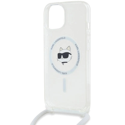 Karl Lagerfeld IML Choupette Head &amp; Cord MagSafe case for iPhone 13 / 14 / 15 - transparent_4