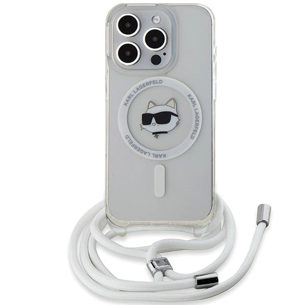 Karl Lagerfeld IML Choupette Head &amp; Cord MagSafe case for iPhone 14 Pro - transparent_1