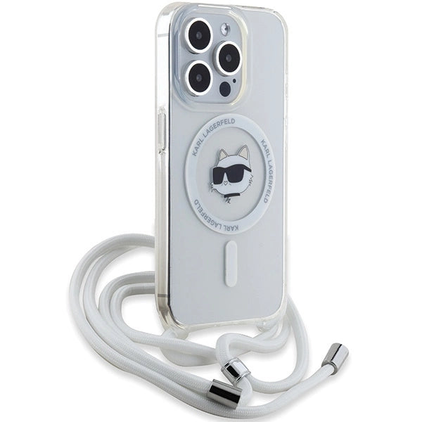 Karl Lagerfeld IML Choupette Head &amp; Cord MagSafe case for iPhone 14 Pro - transparent_2