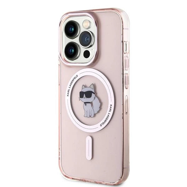 Karl Lagerfeld IML Choupette MagSafe case for iPhone 14 Pro - pink_1