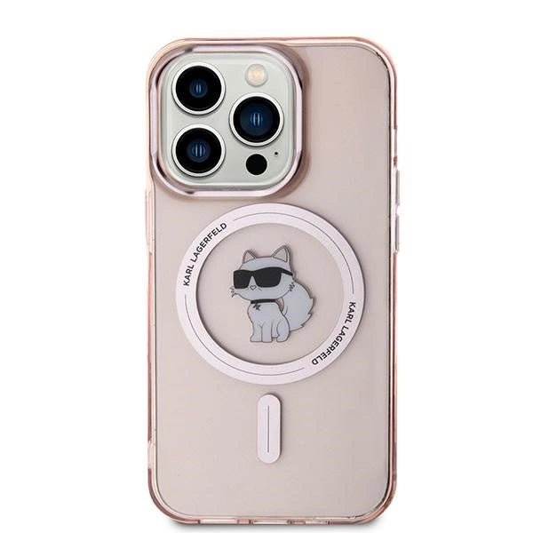Karl Lagerfeld IML Choupette MagSafe case for iPhone 14 Pro - pink_2