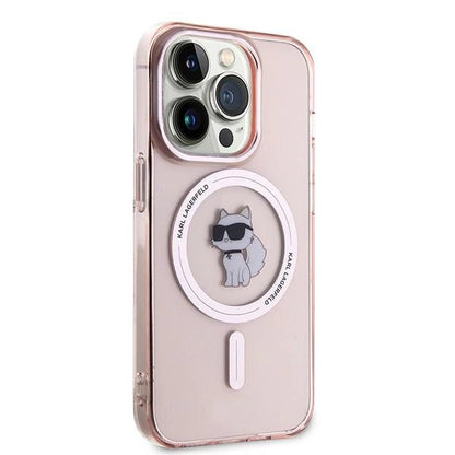 Karl Lagerfeld IML Choupette MagSafe case for iPhone 14 Pro - pink_3
