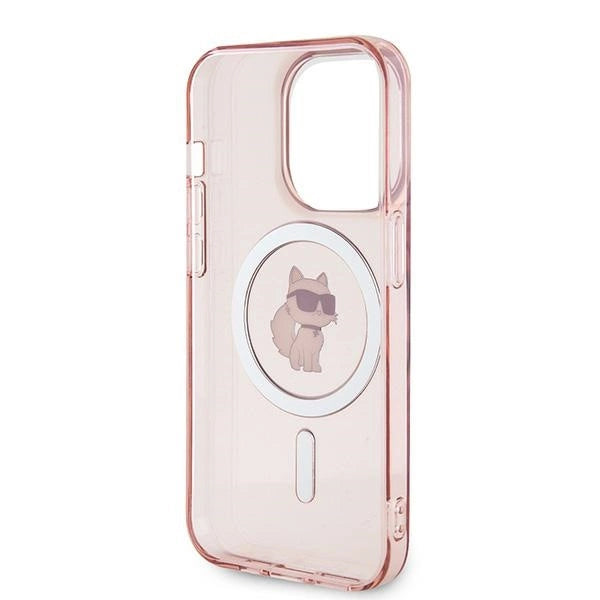 Karl Lagerfeld IML Choupette MagSafe case for iPhone 14 Pro - pink_6