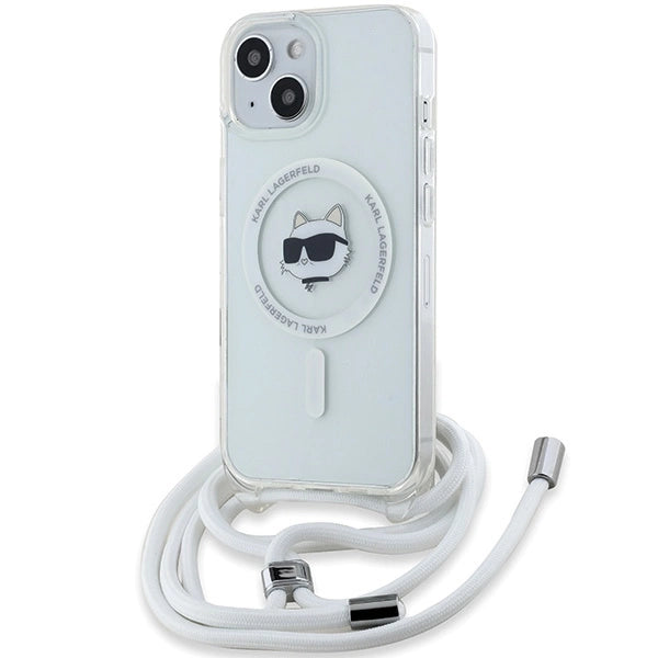 Karl Lagerfeld IML Choupette Head &amp; Cord MagSafe case for iPhone 14 / 13 / 15 - transparent_0