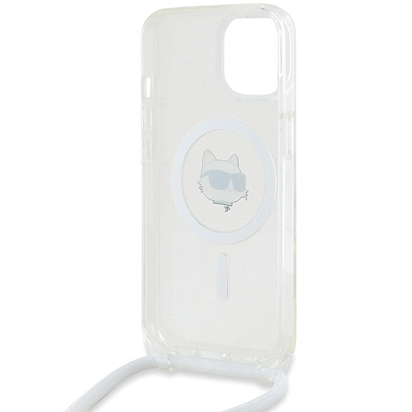 Karl Lagerfeld IML Choupette Head &amp; Cord MagSafe case for iPhone 14 / 13 / 15 - transparent_5