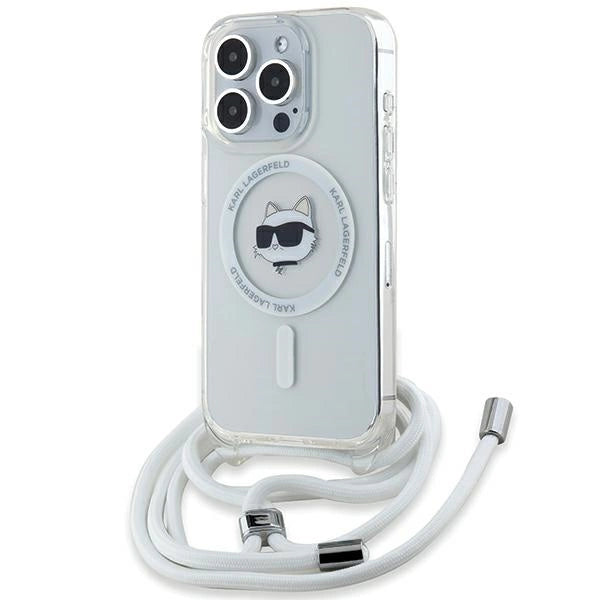 Karl Lagerfeld IML Choupette Head &amp; Cord MagSafe case for iPhone 14 Pro Max - transparent_0