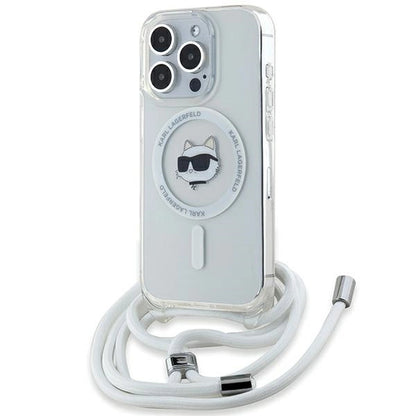 Karl Lagerfeld IML Choupette Head &amp; Cord MagSafe case for iPhone 14 Pro Max - transparent_0