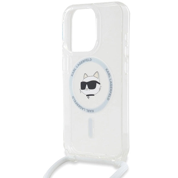 Karl Lagerfeld IML Choupette Head &amp; Cord MagSafe case for iPhone 14 Pro Max - transparent_4