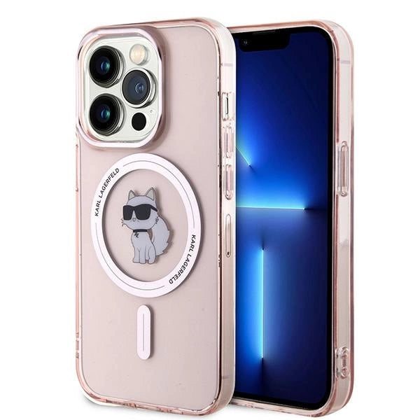 Karl Lagerfeld IML Choupette MagSafe case for iPhone 14 Pro Max - pink_0