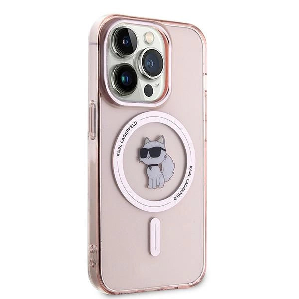 Karl Lagerfeld IML Choupette MagSafe case for iPhone 14 Pro Max - pink_3