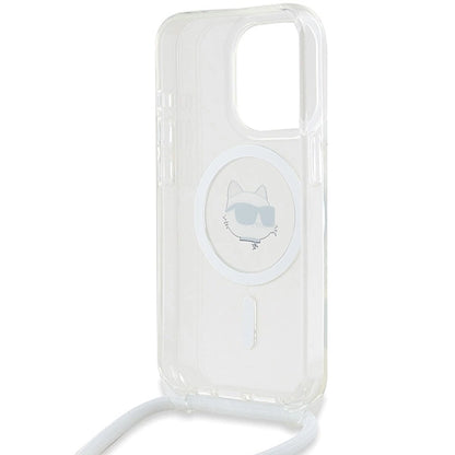 Karl Lagerfeld IML Choupette Head &amp; Cord MagSafe case for iPhone 15 Pro - transparent_5