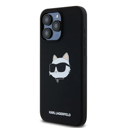 Karl Lagerfeld Silicone Choupette Head MagSafe case for iPhone 15 Pro - black_1
