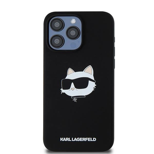 Karl Lagerfeld Silicone Choupette Head MagSafe case for iPhone 15 Pro - black_2