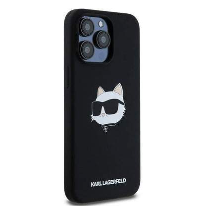 Karl Lagerfeld Silicone Choupette Head MagSafe case for iPhone 15 Pro - black_3