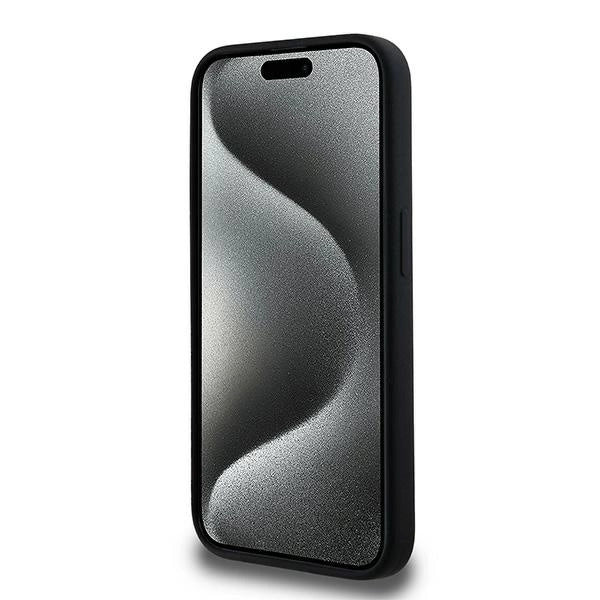 Karl Lagerfeld Silicone Karl&amp;Choupette MagSafe case for iPhone 15 Pro - black_4