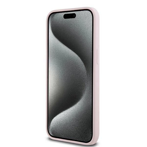 Karl Lagerfeld Silicone Karl&amp;Choupette MagSafe case for iPhone 15 Pro - pink_4