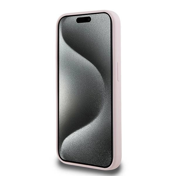 Karl Lagerfeld Silicone Karl&amp;Choupette MagSafe case for iPhone 15 Pro - pink_4