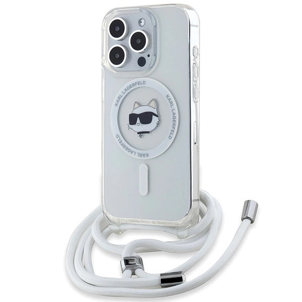 Karl Lagerfeld IML Choupette Head&amp;Cord MagSafe case for iPhone 15 Pro Max - transparent_0