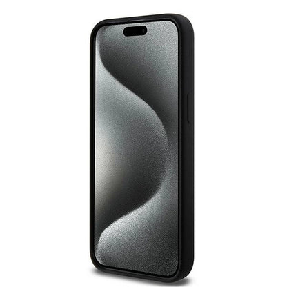 Karl Lagerfeld Silicone Karl&amp;Choupette Ring MagSafe case for iPhone 15 Pro Max - black_4