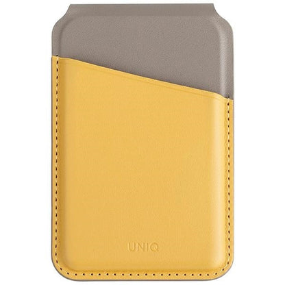 Uniq Lyden DS magnetic RFID wallet with phone stand - yellow-gray_0