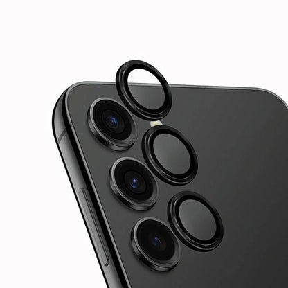 Uniq Optix Aluminum Camera Lens Protector for Samsung Galaxy S24 camera lens with applicator - black_0