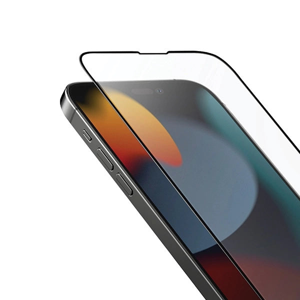 Uniq Optix Matte frosted tempered glass for iPhone 14 / 13 / 13 Pro with applicator_5