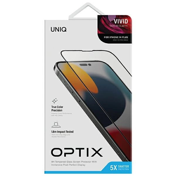 Uniq Optix Vivid glass for iPhone 14 Plus with applicator_6
