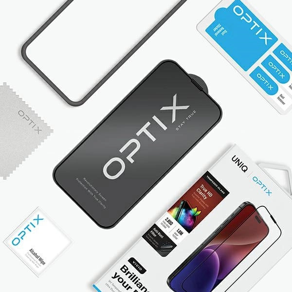 Uniq Optix Vivid glass for iPhone 15 Pro Max with applicator_4